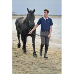 Romfh Men's Polo Short Sleeve Show Shirt - Navy/White -The Equestrian Shop 316994 800 800