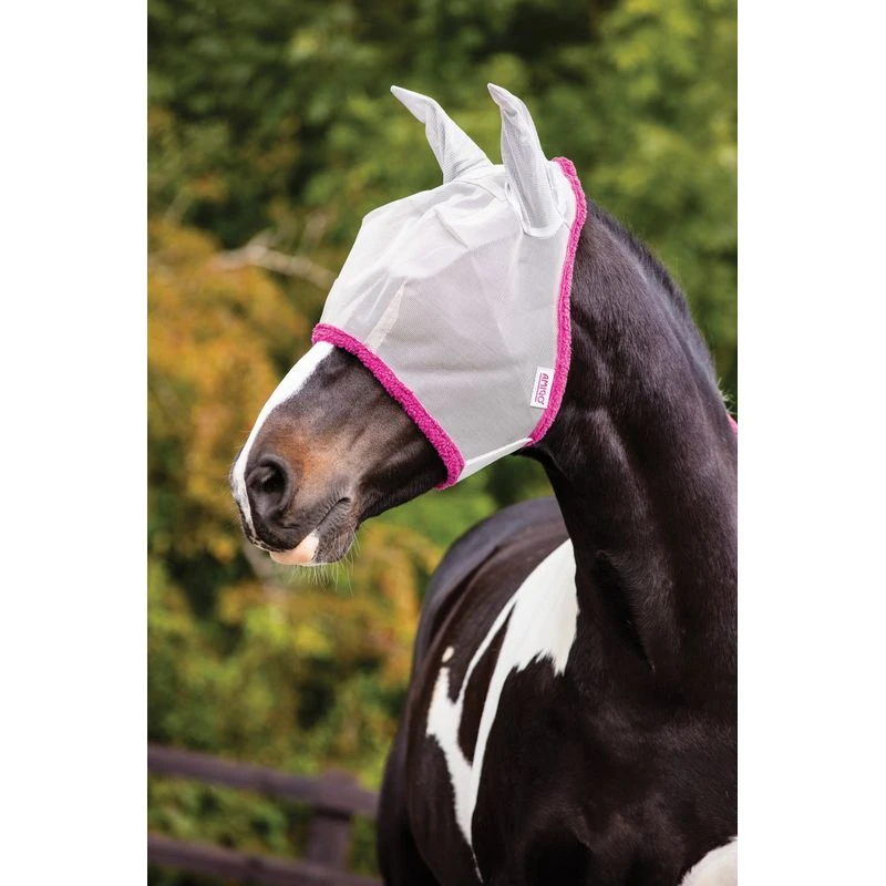 Amigo Fly Mask - Silver/Purple 3 Amigo Fly Mask - Silver/Purple