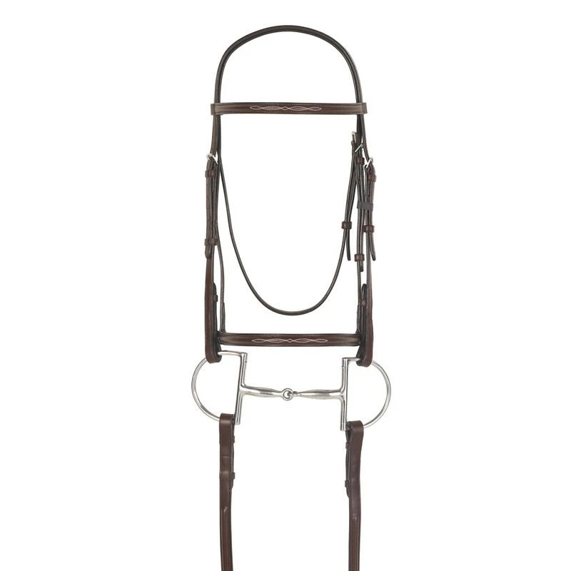 Camelot Fancy Raised Bridle - Brown 3 Camelot Fancy Raised Bridle - Brown