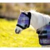 Kensington Mini Fly Mask W/Plush Fleece Trim - Lavender Mint