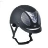 Ovation Jump Air Helmet - Black Matte/Silver Trim -The Equestrian Shop 343037 800 800