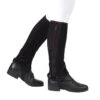 Dublin Kids' Easy-Care Contrast Stitch Half Chaps II - Black 1 Dublin Kids' Easy-Care Contrast Stitch Half Chaps II - Black -The Equestrian Shop 345019 800 800