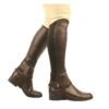 Saxon Kids' Equileather Half Chaps - Brown 2 Saxon Kids' Equileather Half Chaps - Brown -The Equestrian Shop 345847 800 800