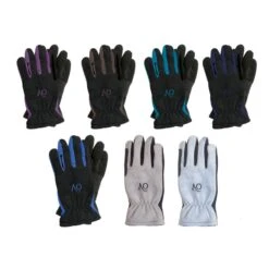 Ovation Polar Suede Fleece Glove - Black/Turquoise