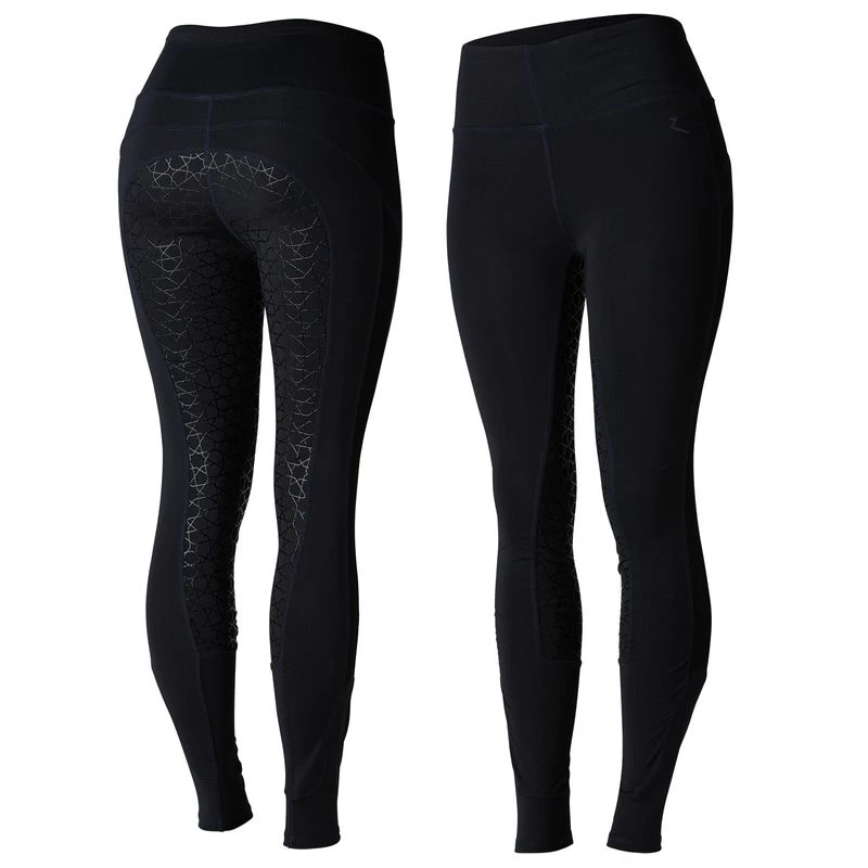 Horze Women's Betty Full Seat Tights - Dark Navy 3 Horze Women's Betty Full Seat Tights - Dark Navy