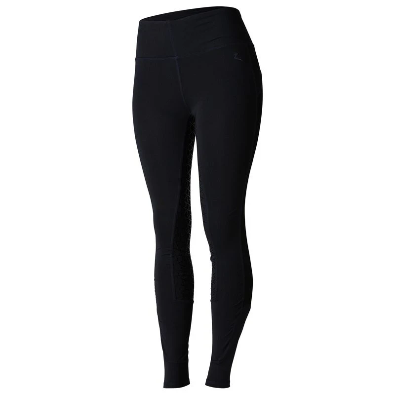 Horze Women's Betty Full Seat Tights - Dark Navy 5 Horze Women's Betty Full Seat Tights - Dark Navy - Image 3