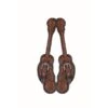 Western Rawhide Jim Taylor Performance Infinity Scallop Spur Straps - Two Tone Brown -The Equestrian Shop 360349 800 800