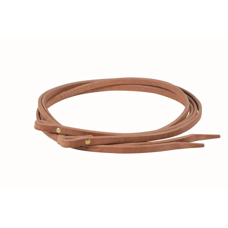 Western Rawhide 5/8" Split Reins - Harness Leather 3 Western Rawhide 5/8" Split Reins - Harness Leather