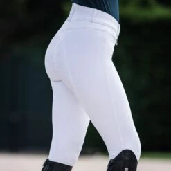 Horze Women's Angelina Full Seat Breeches - White -The Equestrian Shop 376183 800 800