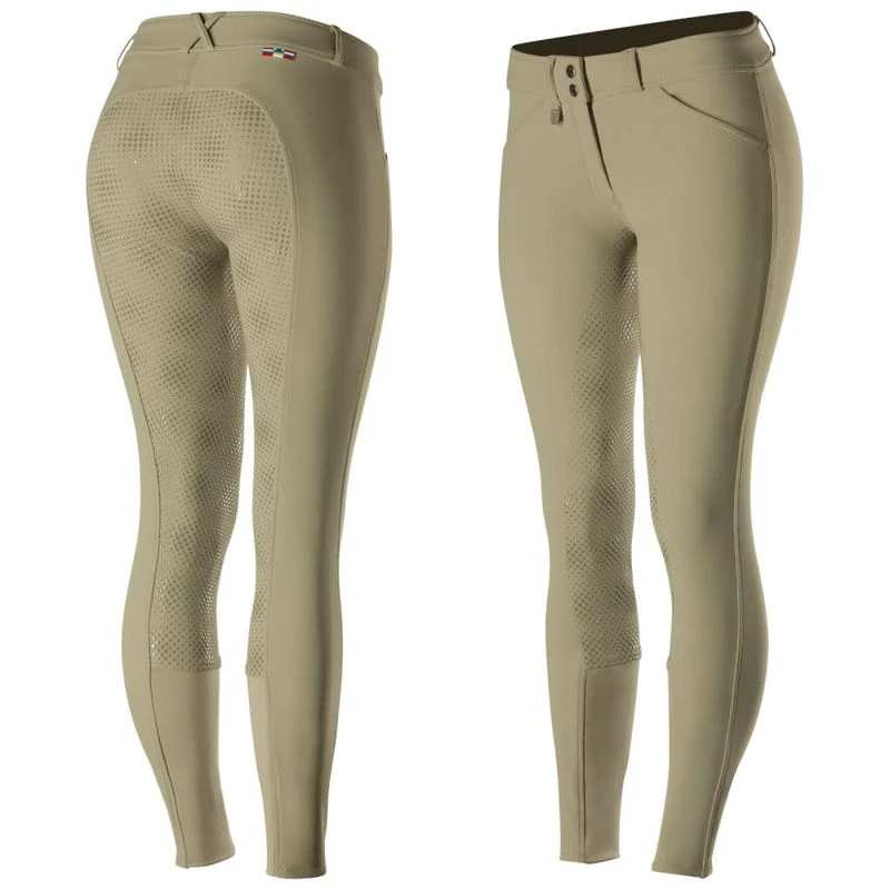 Horze Women's Grand Prix Full Seat Breeches - Tan 3 Horze Women's Grand Prix Full Seat Breeches - Tan
