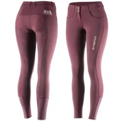 B Vertigo Women's Meghan Silicone Full Seat Breeches - Vineyard Wine
