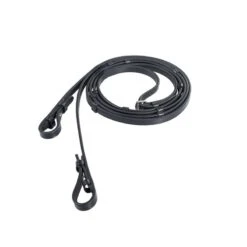 Horze Laelia Leather Reins W/Stops - Black