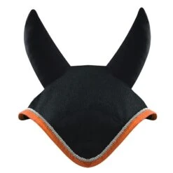 Woof Wear Ergonomic Ear Net - Black/Orange