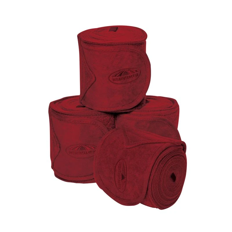 Weatherbeeta Fleece Bandage 4 Pack - Maroon 3 Weatherbeeta Fleece Bandage 4 Pack - Maroon