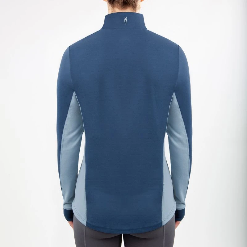 Irideon Women's Himalayer Half Zip - Mineral Blue/Stellar Blue 6 Irideon Women's Himalayer Half Zip - Mineral Blue/Stellar Blue - Image 4