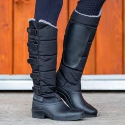 Horze Utah Thermo Boots - Black -The Equestrian Shop 415825 800 800