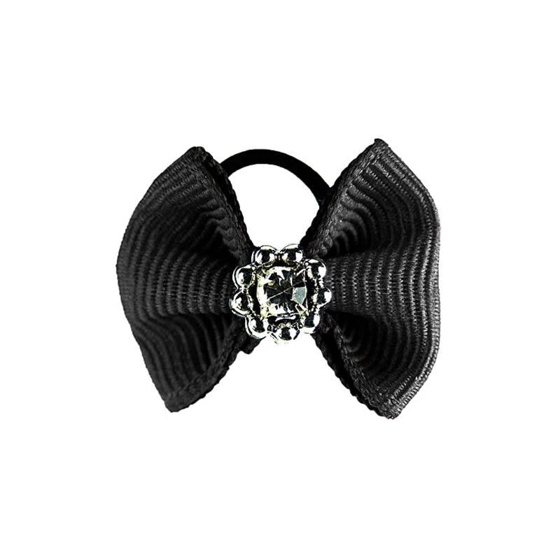 Horze Sparkling Mane Bows - Black 3 Horze Sparkling Mane Bows - Black