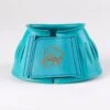 Ovation Professional Ribbed Hook And Loop Bell Boot - Teal -The Equestrian Shop 431994 800 800