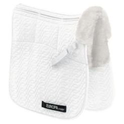 Ovation Europa Oversize Six Shim Dressage Pad - White/White