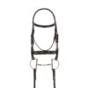 Ovation Breed Plain Raised Padded Draft Cross Bridle - Brown -The Equestrian Shop 437958 800 800