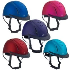 Ovation Metallic Schooler Helmet - Teal -The Equestrian Shop 437975 800 800