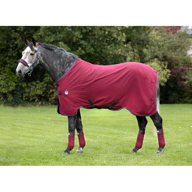 Rambo Helix Disc Front Stable Sheet - Burgundy/Burgund/Teal/Navy 3 Rambo Helix Disc Front Stable Sheet - Burgundy/Burgund/Teal/Navy