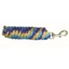 Western Rawhide 10' Poly Lead W/Solid BrassBolt Snap - Purple/Turquoise/Marigold -The Equestrian Shop 443693 800 800