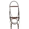 Harmohn Kraft Raised Padded Event Bridle W/Flash And Web Reins - Oakbark -The Equestrian Shop 444848 800 800