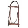 Harmohn Kraft Fancy Raised Padded Bridle W/Fancy Laced Reins - Hazelnut -The Equestrian Shop 445018 800 800