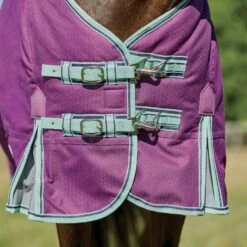 Weatherbeeta Comfitec Premier Freedom Pony Standard Neck Lite - Purple/Navy/Mint -The Equestrian Shop 448599 800 800