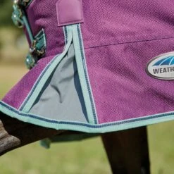 Weatherbeeta Comfitec Premier Freedom Pony Standard Neck Lite - Purple/Navy/Mint -The Equestrian Shop 448600 800 800