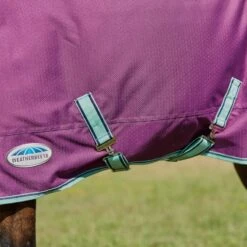 Weatherbeeta Comfitec Premier Freedom Pony Standard Neck Lite - Purple/Navy/Mint -The Equestrian Shop 448601 800 800