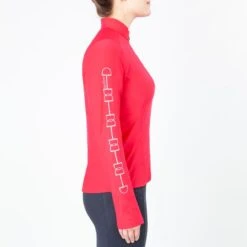 Irideon Women's AirTech Half Zip - Cerise -The Equestrian Shop 449275 800 800