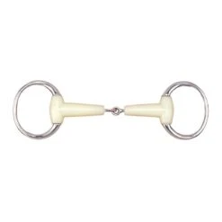 Happy Mouth Bits Jointed Round Eggbutt - Stainless Steel