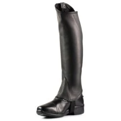 Horze Soft Leather Half Chaps - Black -The Equestrian Shop 451378 800 800