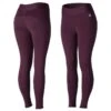 Horze Women's Active Winter Full Seat Tights - Eggplant Dark Purple -The Equestrian Shop 452735 800 800