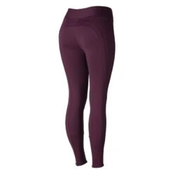 Horze Women's Active Winter Full Seat Tights - Eggplant Dark Purple 8 Horze Women's Active Winter Full Seat Tights - Eggplant Dark Purple -The Equestrian Shop 452737 800 800
