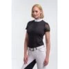 Cavalliera Women's Angel Short Sleeve Show Shirt - Black -The Equestrian Shop 456093 800 800