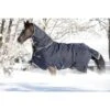 Rambo Duo Turnout - Navy/Sky Blue/Brown -The Equestrian Shop 471544 800 800