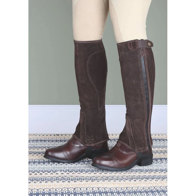 Shires Moretta Suede Half Chaps - Brown 3 Shires Moretta Suede Half Chaps - Brown