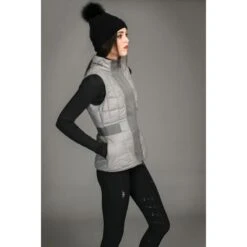 Alessandro Albanese Women's Insula Quilted Vest - Grey -The Equestrian Shop 473705 800 800