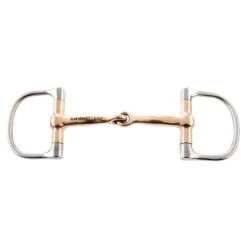 Korsteel Stainless Steel Copper Mouth Dee Ring Snaffle Bit