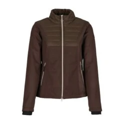 Horze Women's Maeve Softshell Hybrid Jacket - Chocolate Chip Brown -The Equestrian Shop 475696 800 800