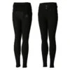 Horze Kids' Tara High Waist Full Seat Breeches - Black 2 Horze Kids' Tara High Waist Full Seat Breeches - Black -The Equestrian Shop 476305 800 800