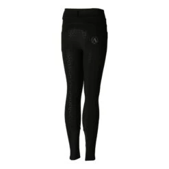 Horze Kids' Tara High Waist Full Seat Breeches - Black -The Equestrian Shop 476307 800 800