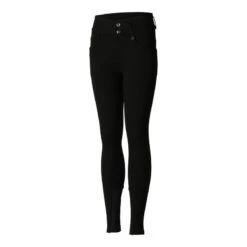 Horze Kids' Tara High Waist Full Seat Breeches - Black -The Equestrian Shop 476308 800 800