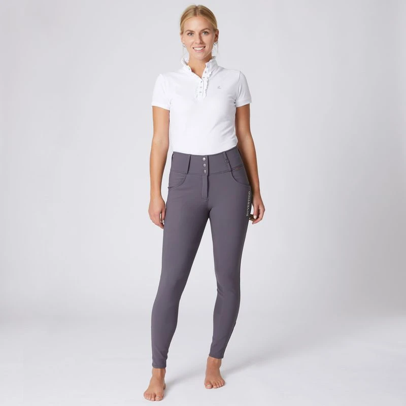 B Vertigo Women's Dianne Thermo Full Seat Breeches - Periscope Dark Grey 6 B Vertigo Women's Dianne Thermo Full Seat Breeches - Periscope Dark Grey - Image 4