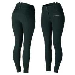 B Vertigo Women's Tiffany Silicone Knee Patch Breeches - Scarab Green