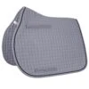 Passport 1" Quilt Square AP Saddle Pad - Silver/Black -The Equestrian Shop 494800 800 800