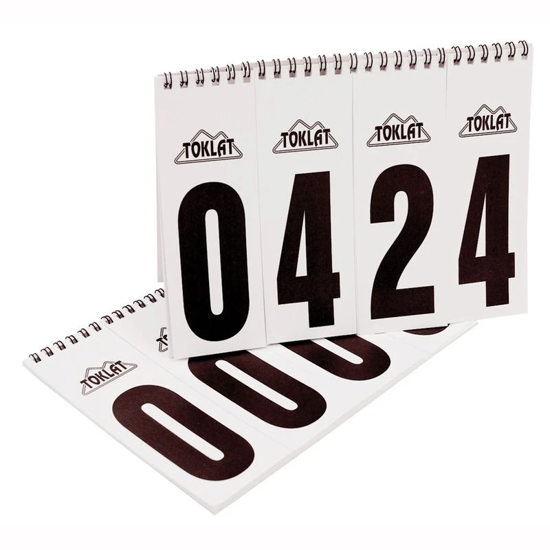 Toklat Number Flip Chart - White/Black 3 Toklat Number Flip Chart - White/Black